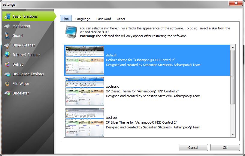 Ashampoo HDD Control Screenshot