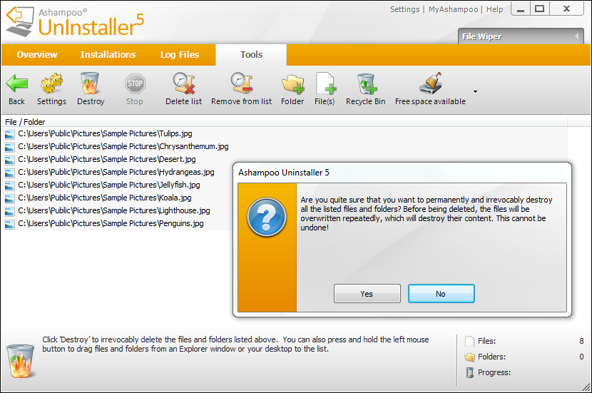Ashampoo UnInstaller Screenshot