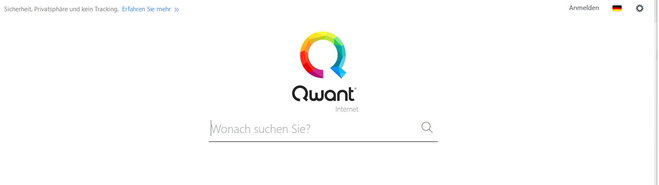 Bestimmt einen Versuch wert: Qwant Bestimmt einen Versuch wert: Qwant