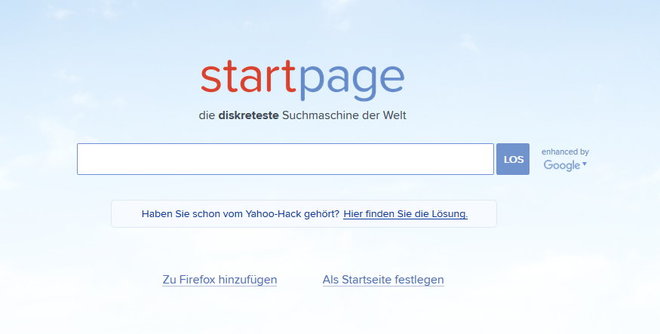Startpage ist Google ohne Neugier Startpage ist Google ohne Neugier