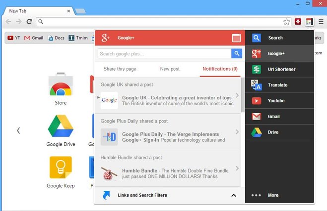 Black Menu - für den schnellen Zugriff auf die Google-Dienste Black Menu - für den schnellen Zugriff auf die Google-Dienste