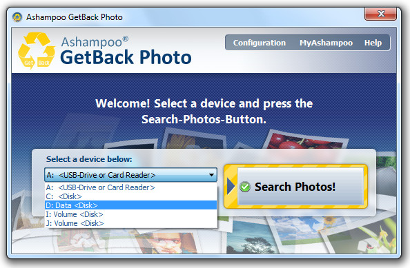 Ashampoo GetBack Photo – 照片找回软件丨反斗限免