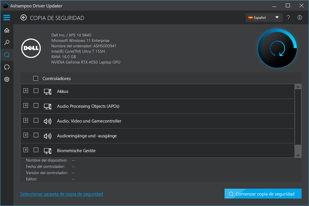 Backup your old drivers