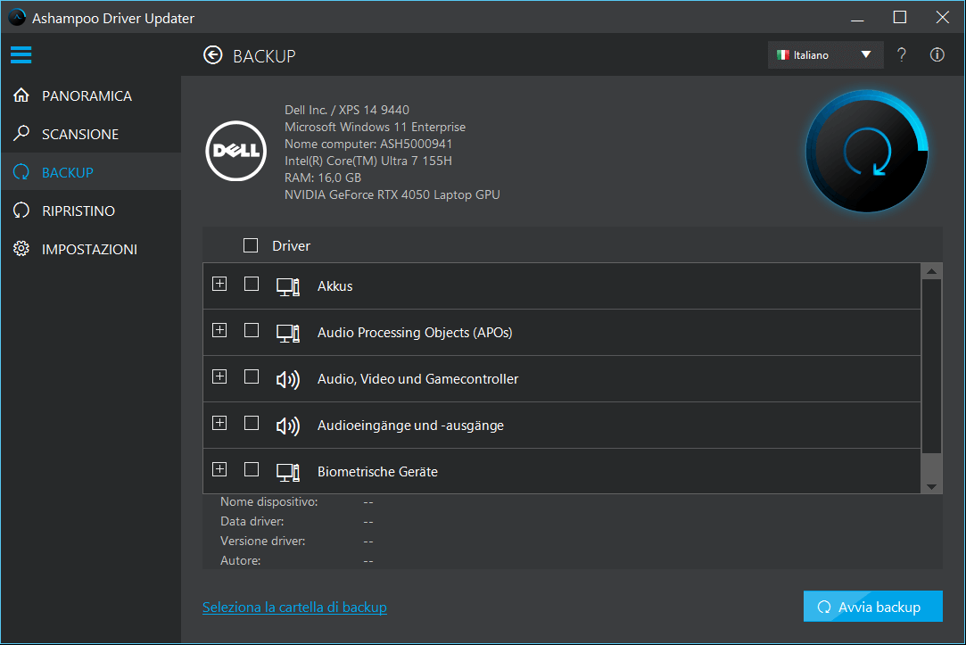 Backup your old drivers