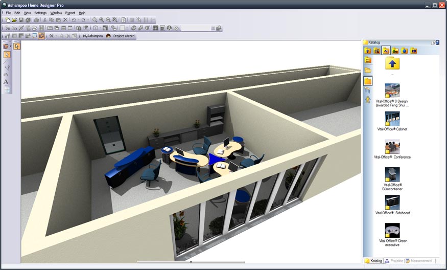 3D view office 