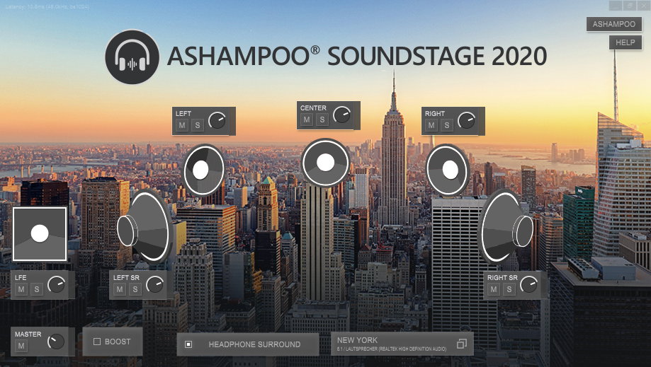 Ashampoo Soundstage 2020 - Main