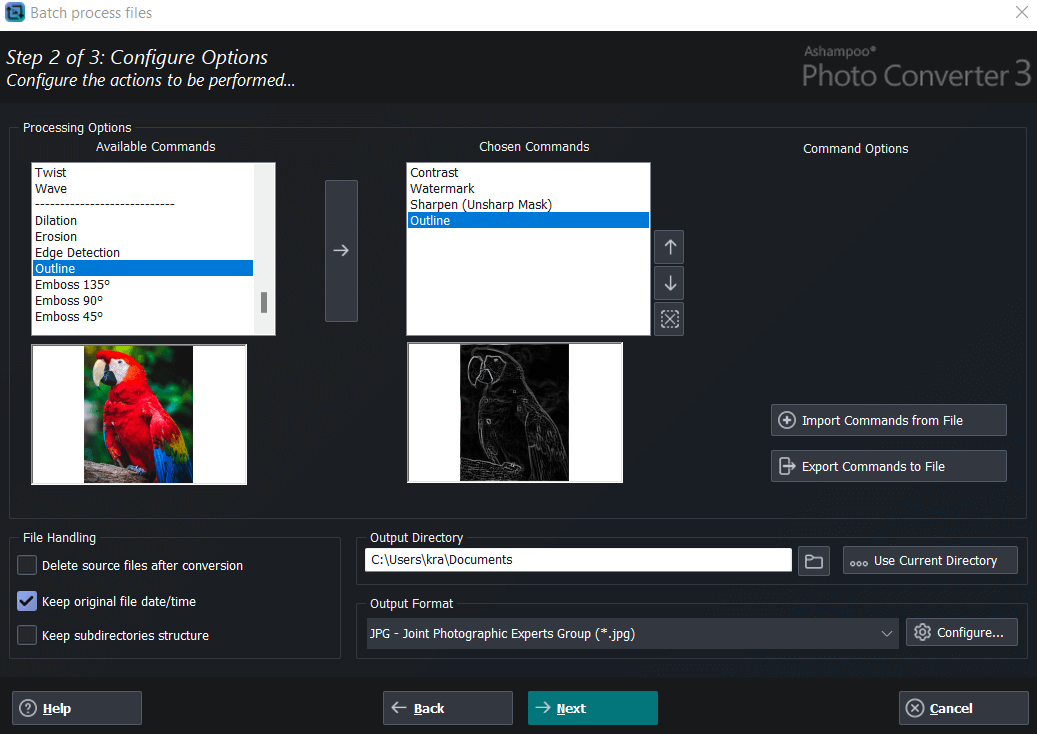 Ashampoo® Photo Converter 3 - Options