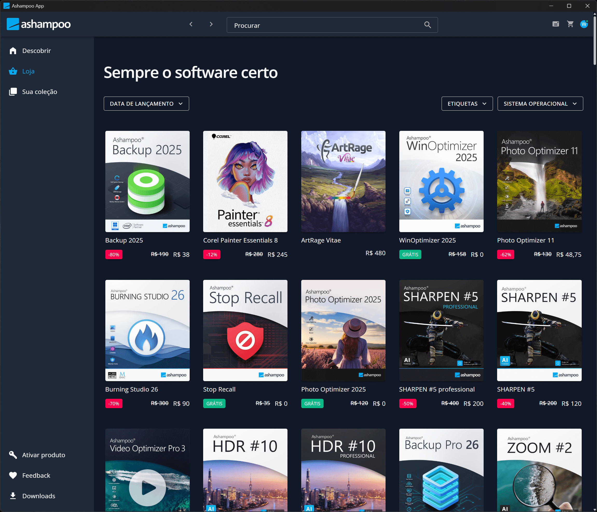 Ashampoo® App - Search & browse