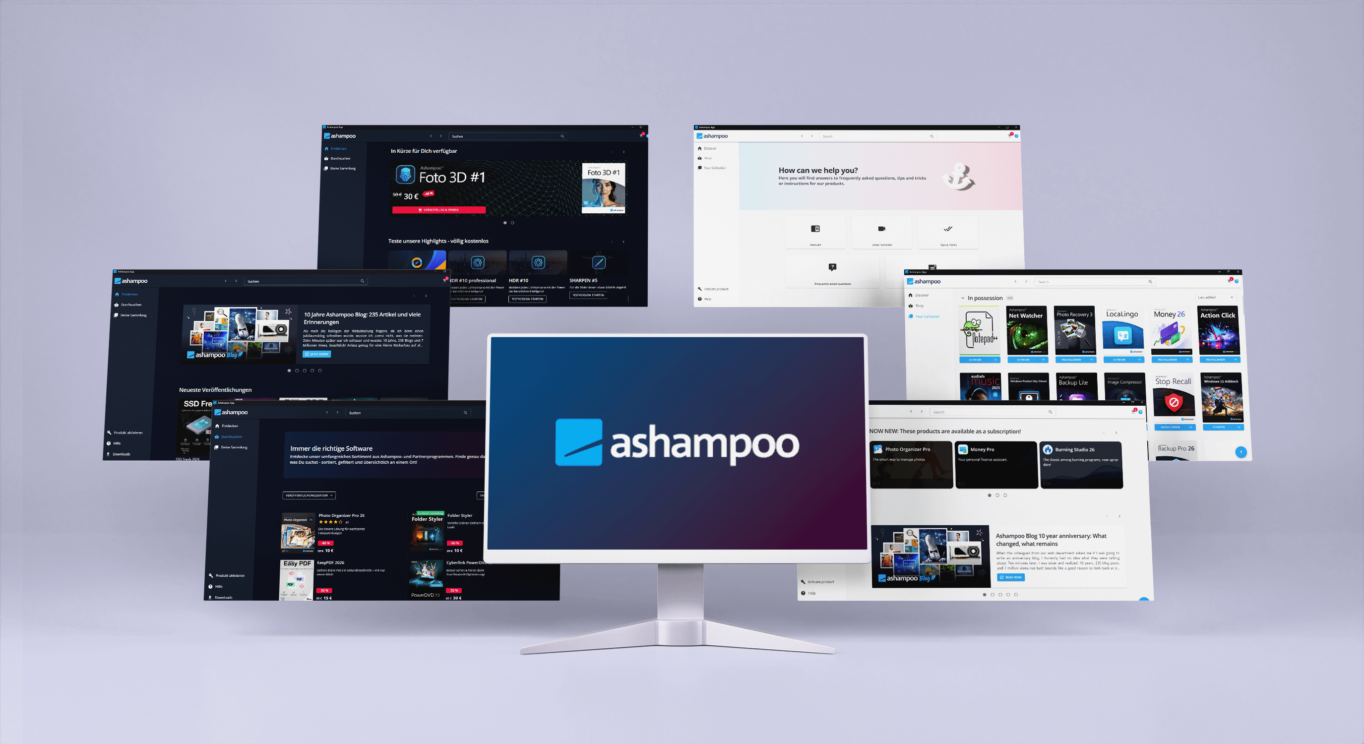 Einfache Software-Verwaltung mit der Ashampoo App