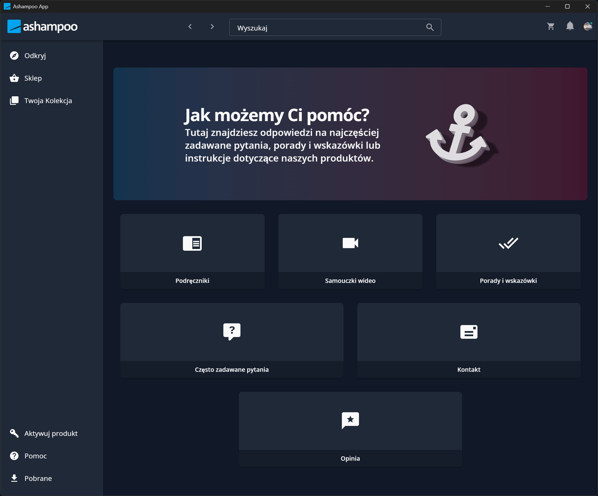 Ashampoo® App - Support Center