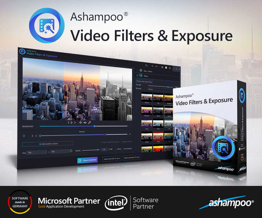 Ashampoo Video Filters & Exposure