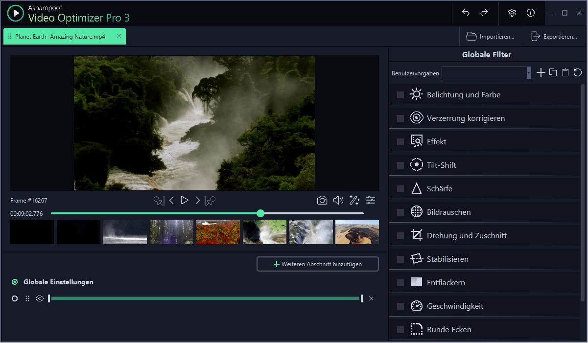 Ashampoo Video Optimizer Pro 3 - Willkommen