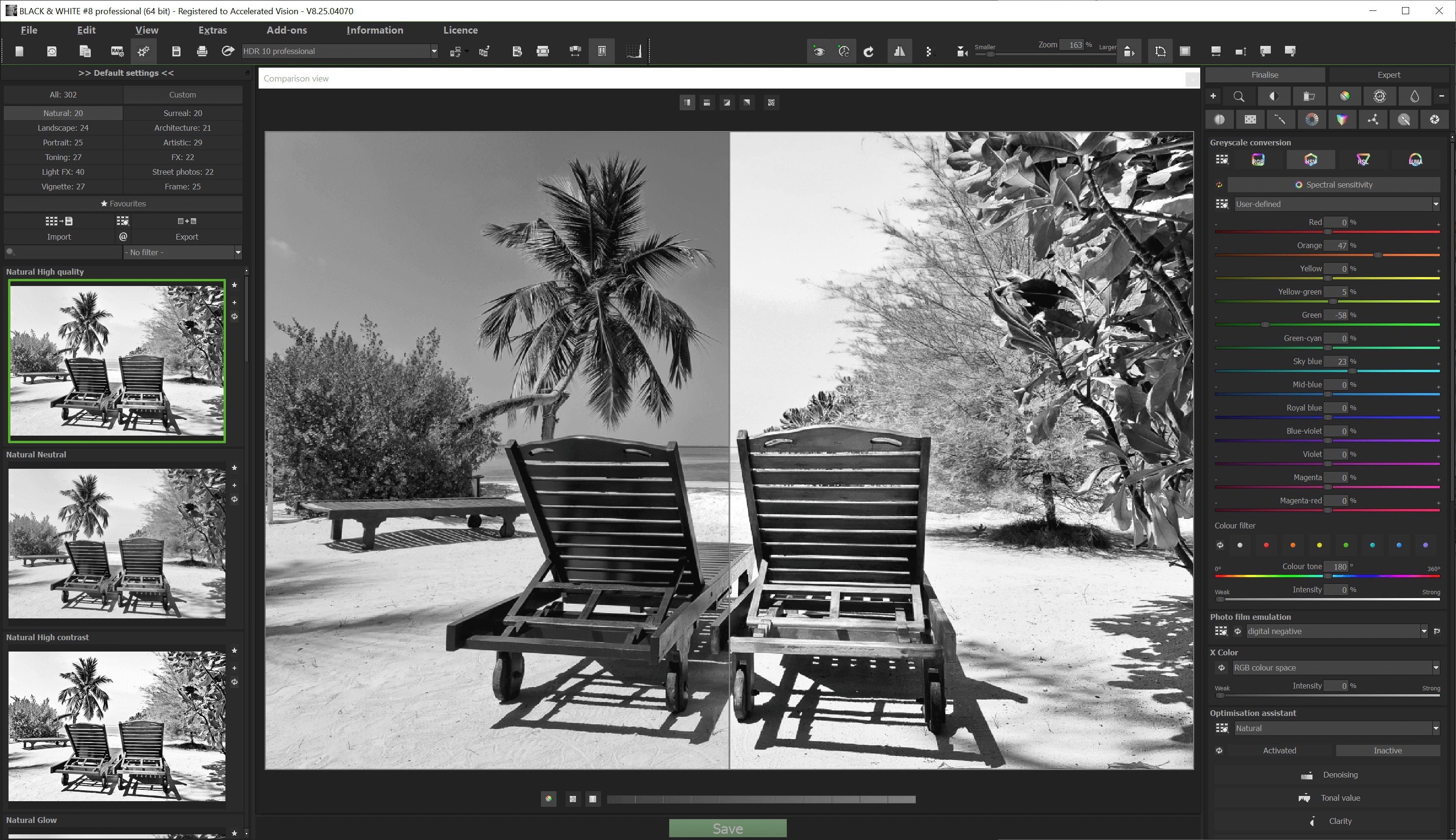 BLACK & WHITE #8 professional - Grey conversion 