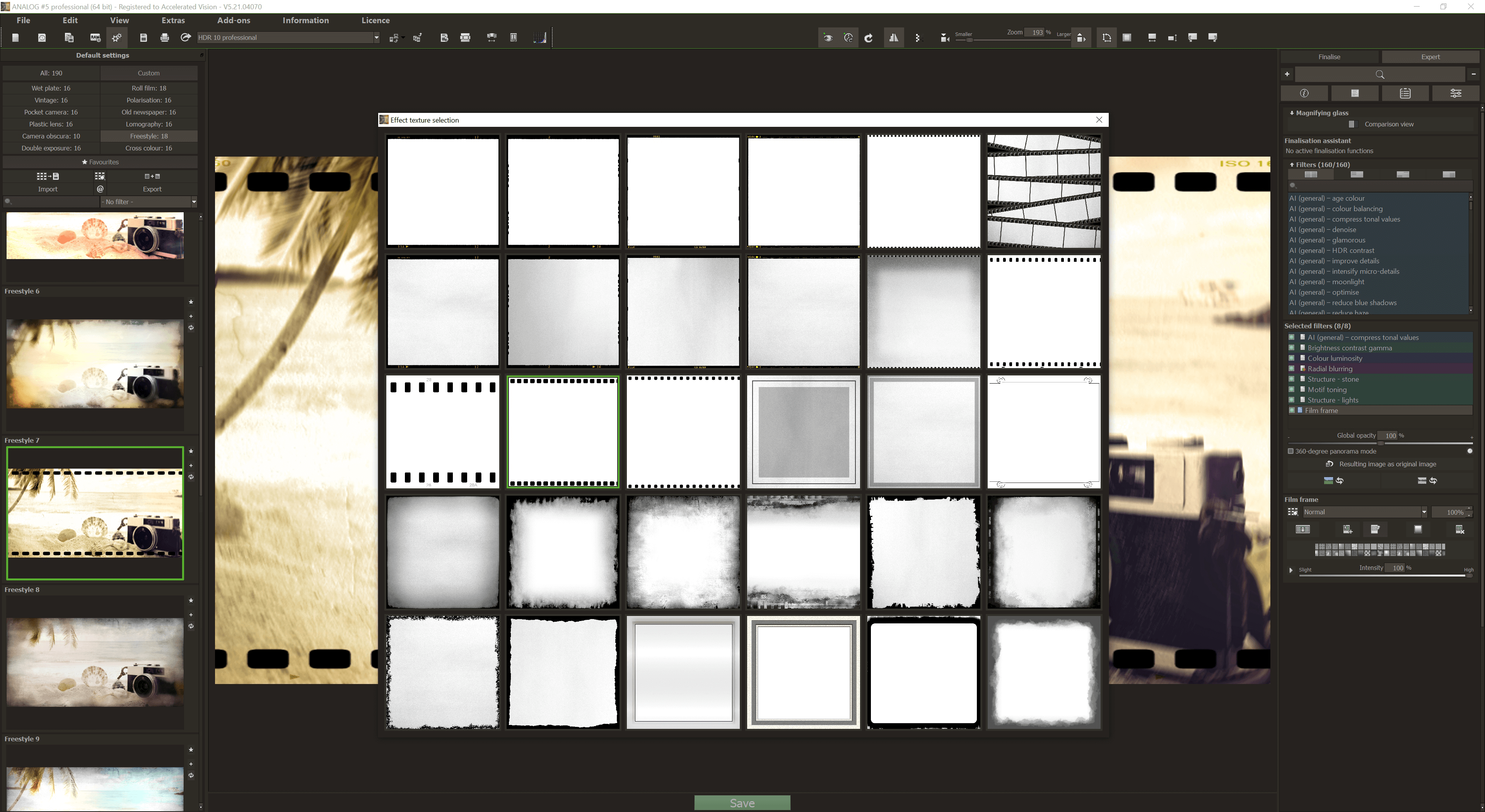 ANALOG #5 professional - Expert mode