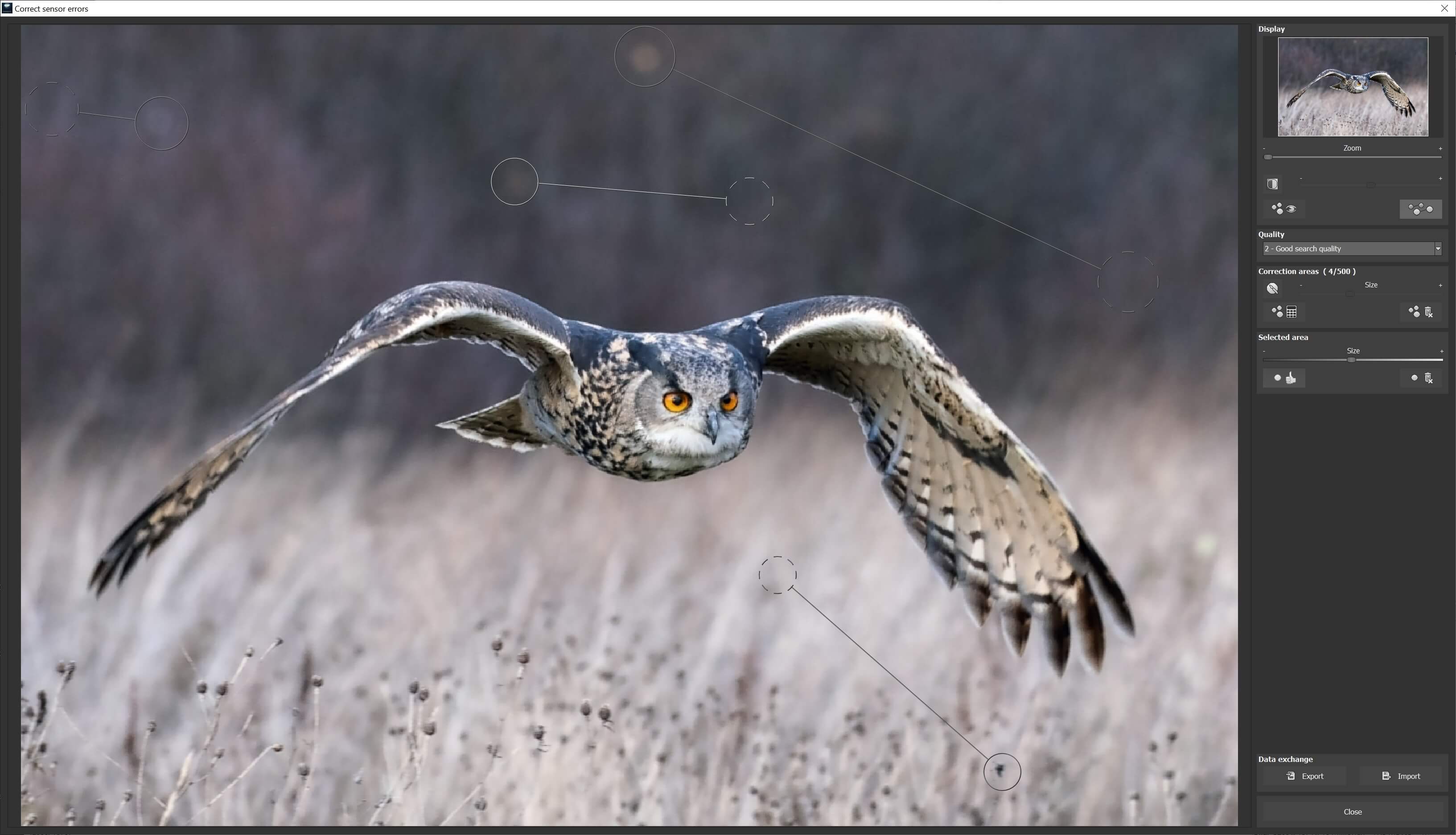 Ashampoo DENOISE #6 professional - Sensor error correction