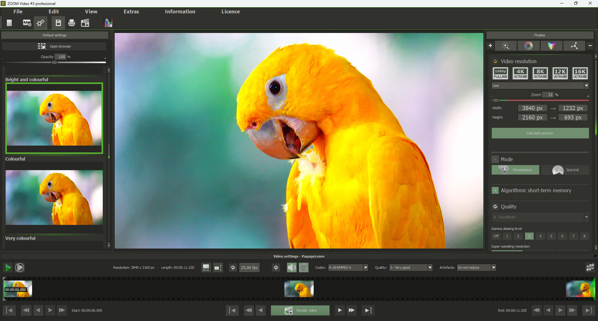 Ashampoo® ZOOM Video #3 professional - Interface
