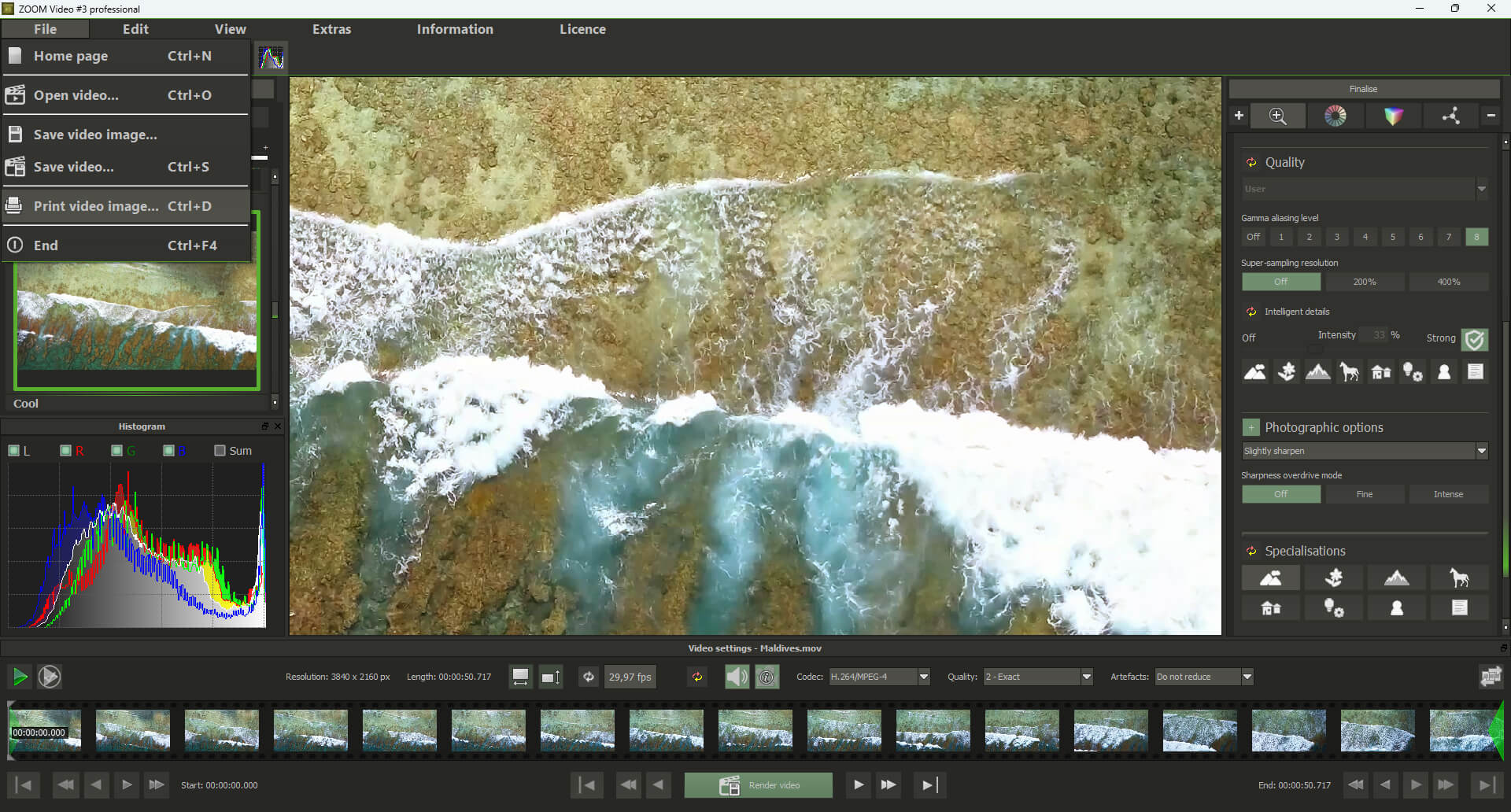Ashampoo® ZOOM Video #3 professional - Print Video Image