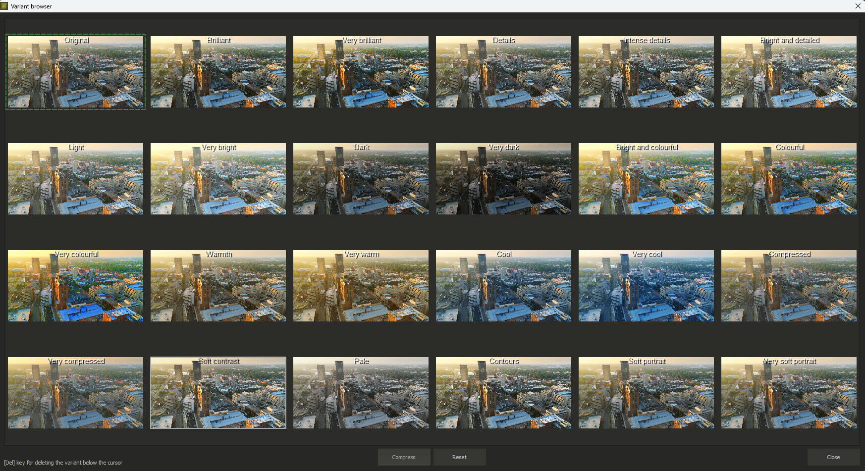 Ashampoo® ZOOM Video #3 professional - Variant Browser