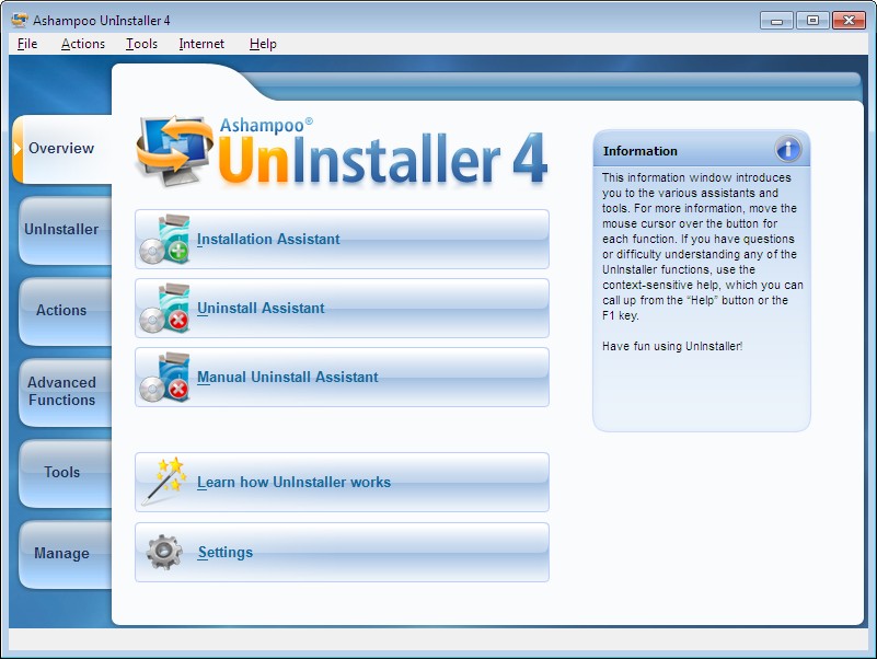 Ashampoo UnInstaller 4 - 软件卸载及 Windows 清理工具