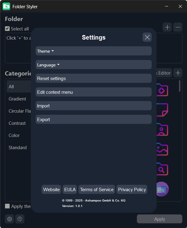 Ashampoo Folder Styler