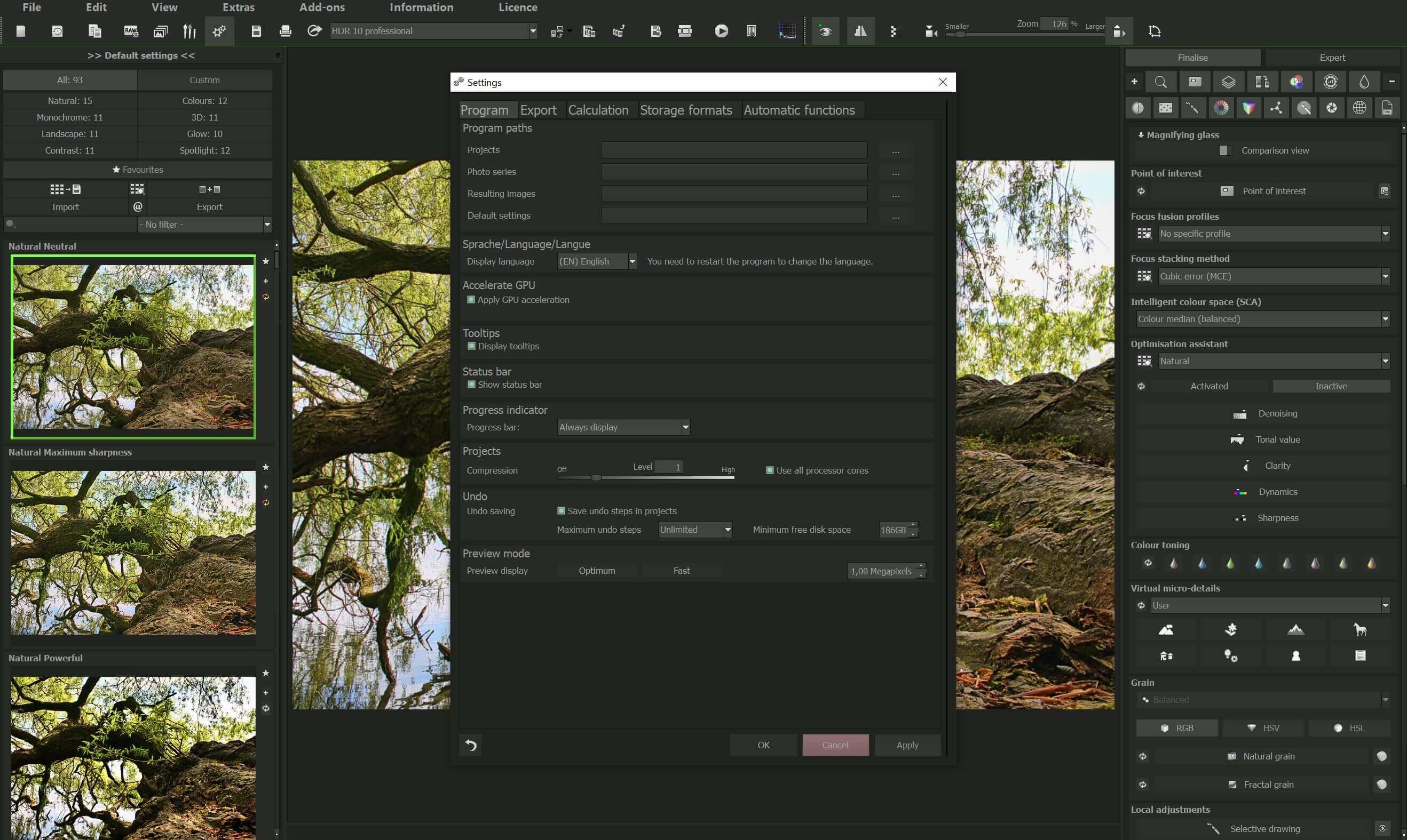FOCUS #6 - Settings