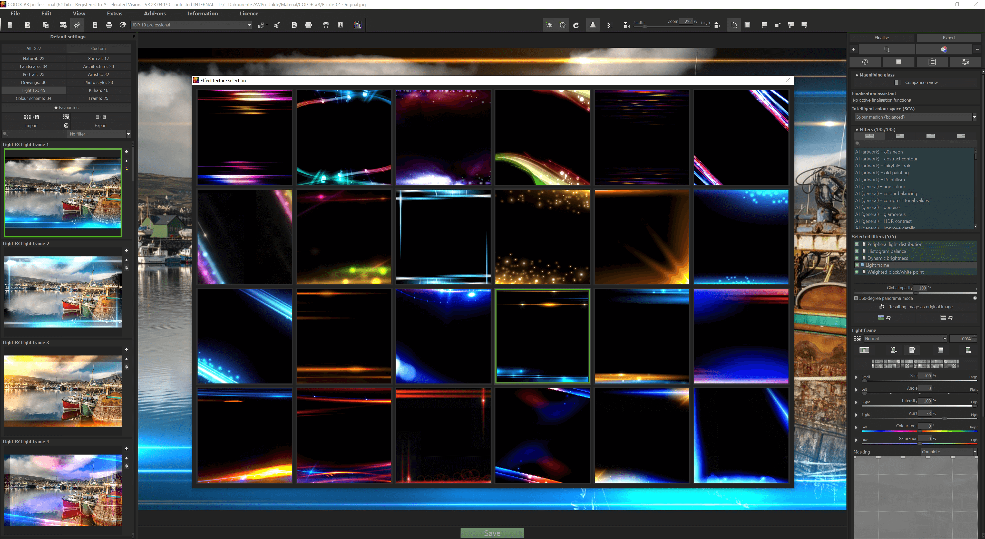 COLOR #8 professional - Expert mode