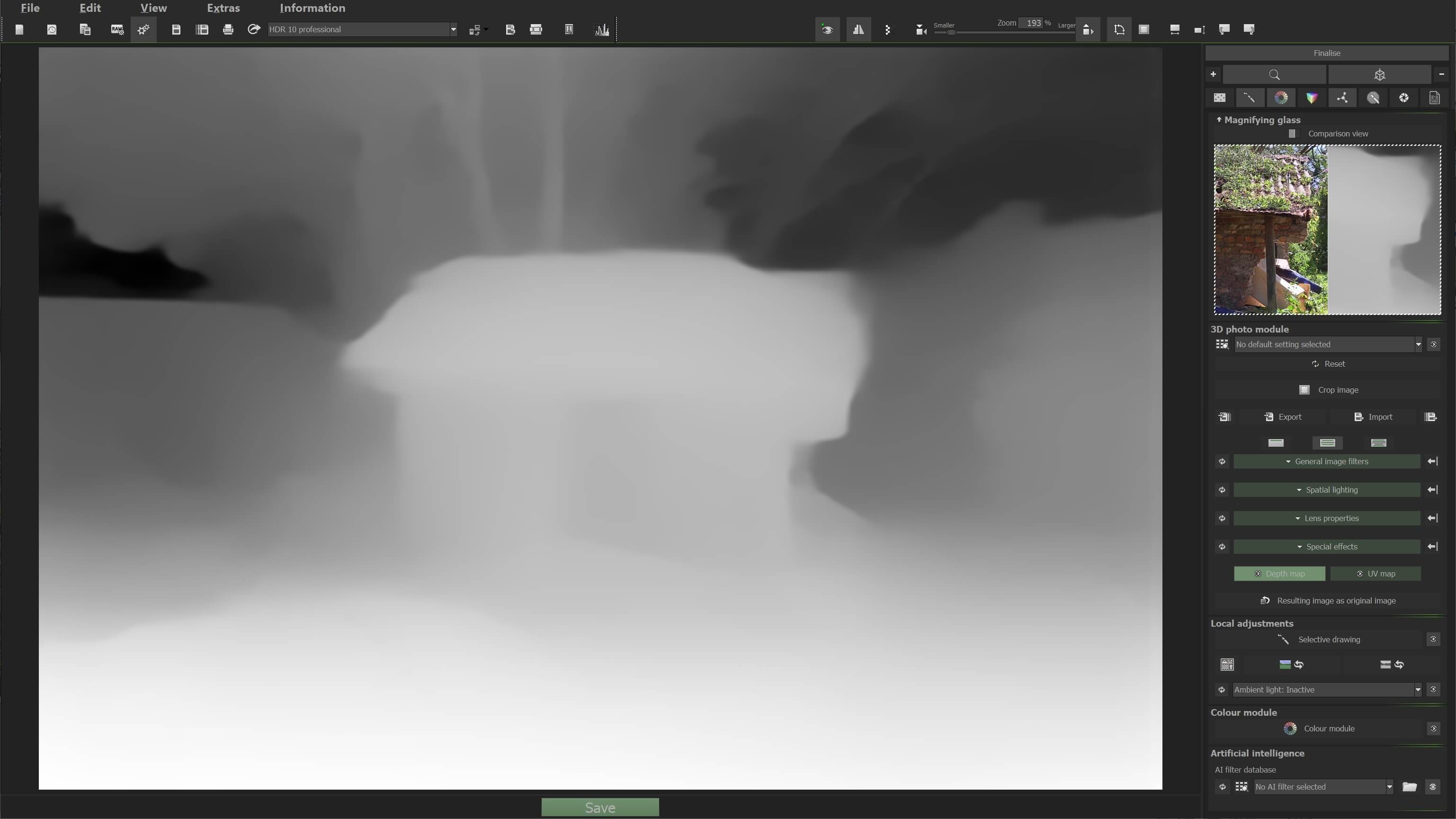 Ashampoo Foto 3D #1 - Depth map
