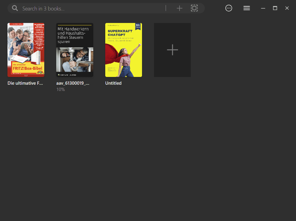Ashampoo E-Book Reader - Libary