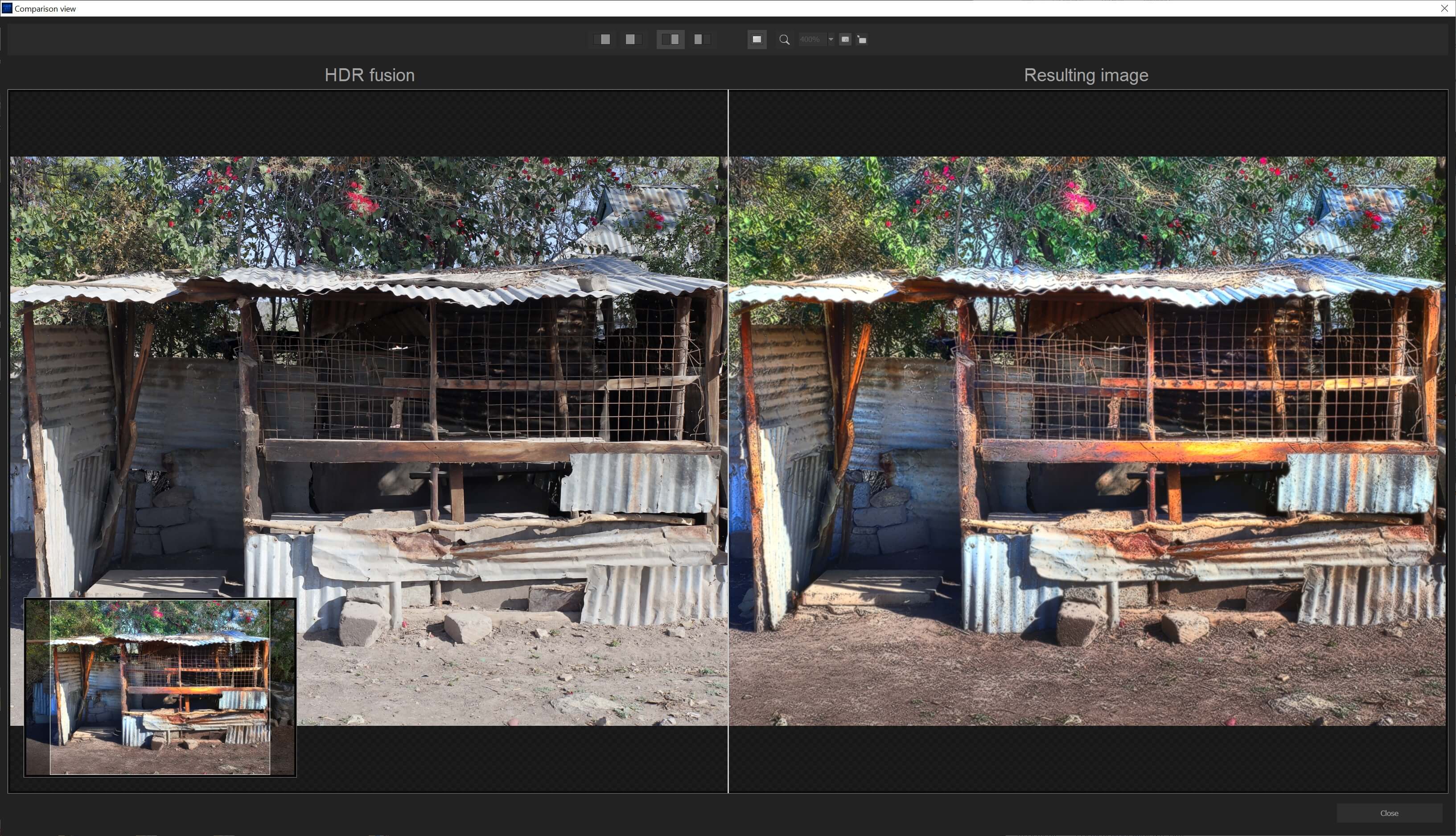 Ashampoo® HDR #11 professional - Comparsion view 1