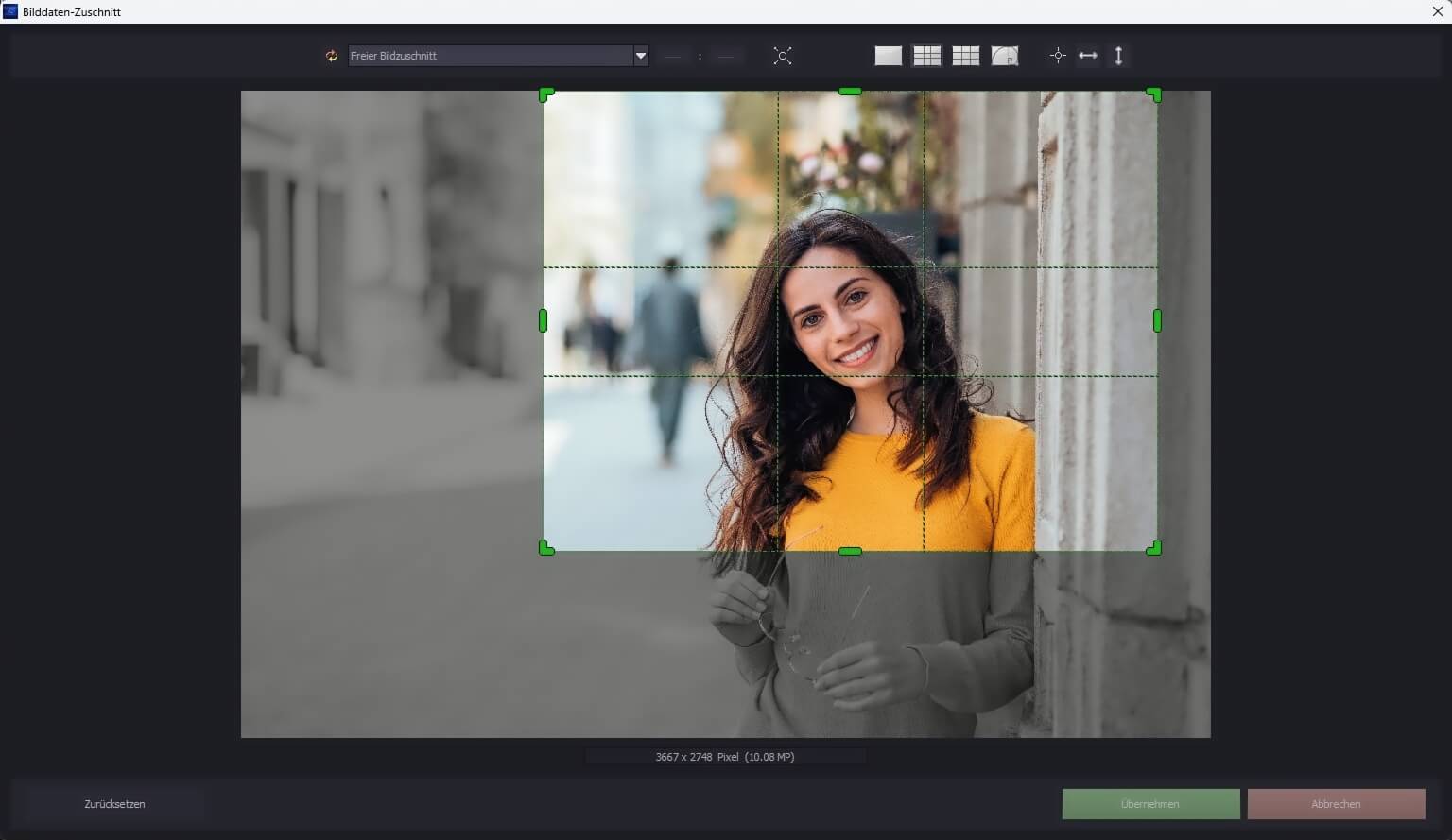 Ashampoo® AI Filter #2 professional  - Bildzuschnitt