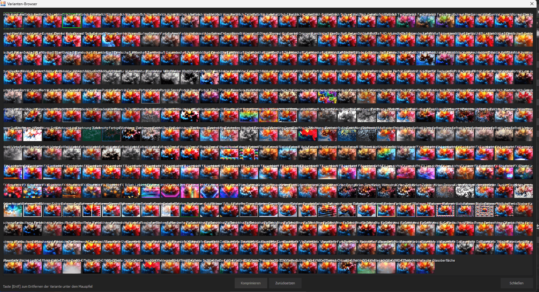 Variantenbrowser