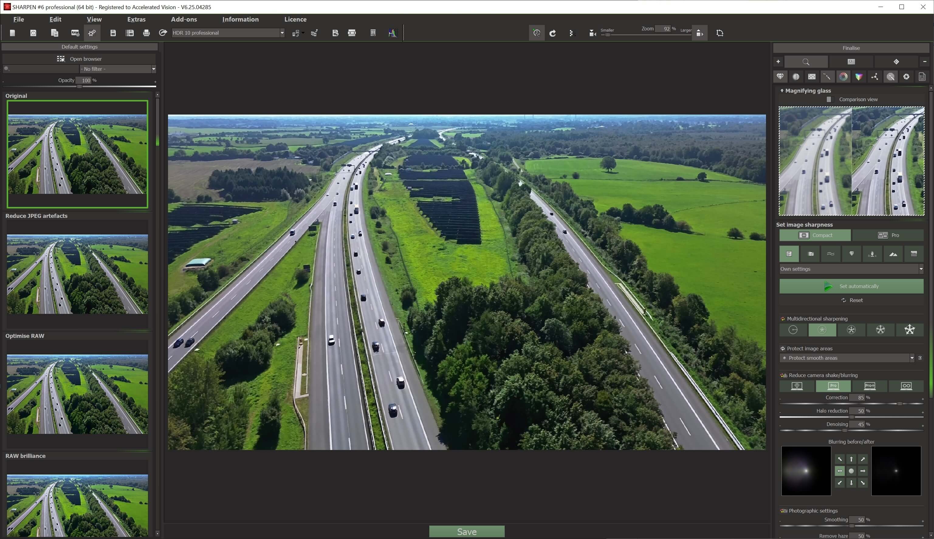 Ashampoo® SHARPEN #6 - Interface