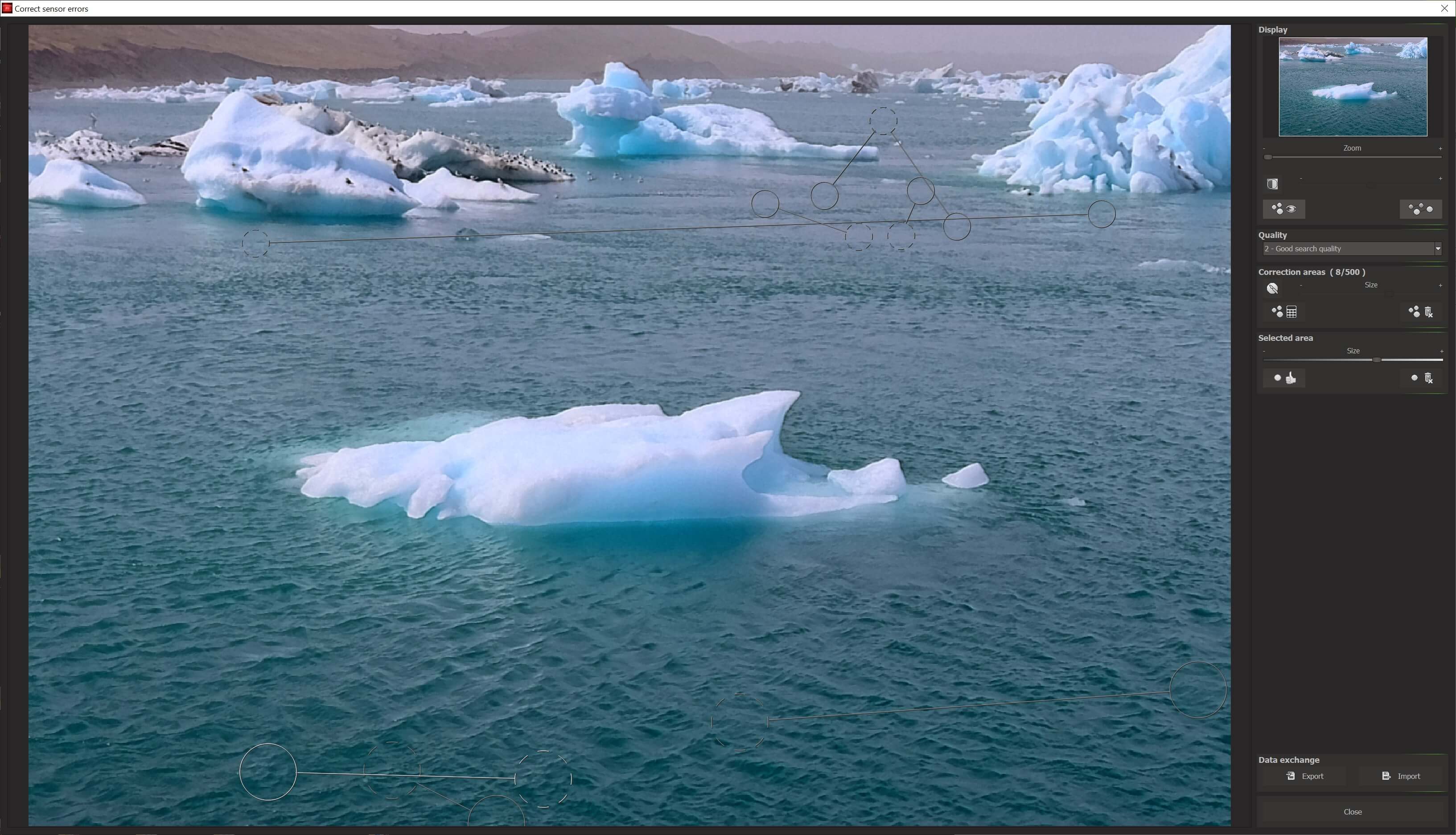 Ashampoo® SHARPEN #6 - Sensor error correction