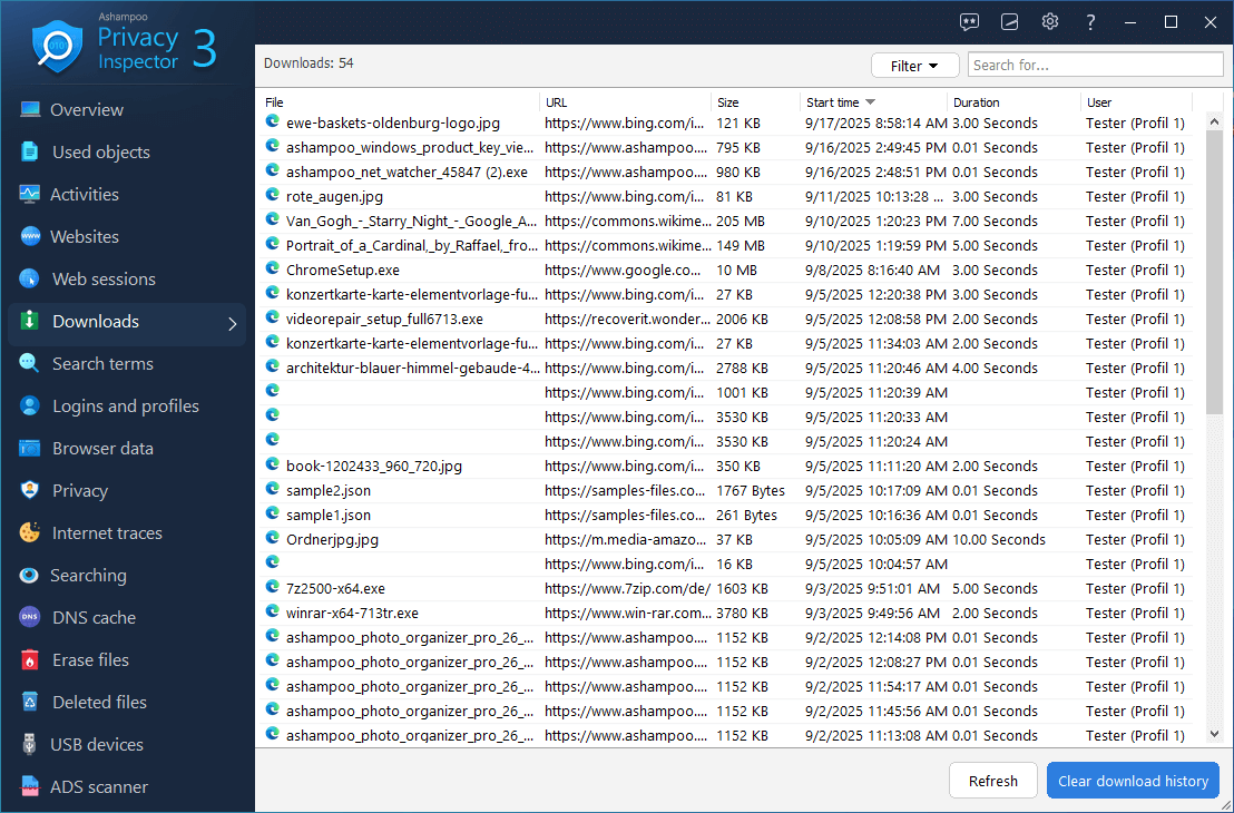 Ashampoo® Privacy Inspector 3 - Downloads