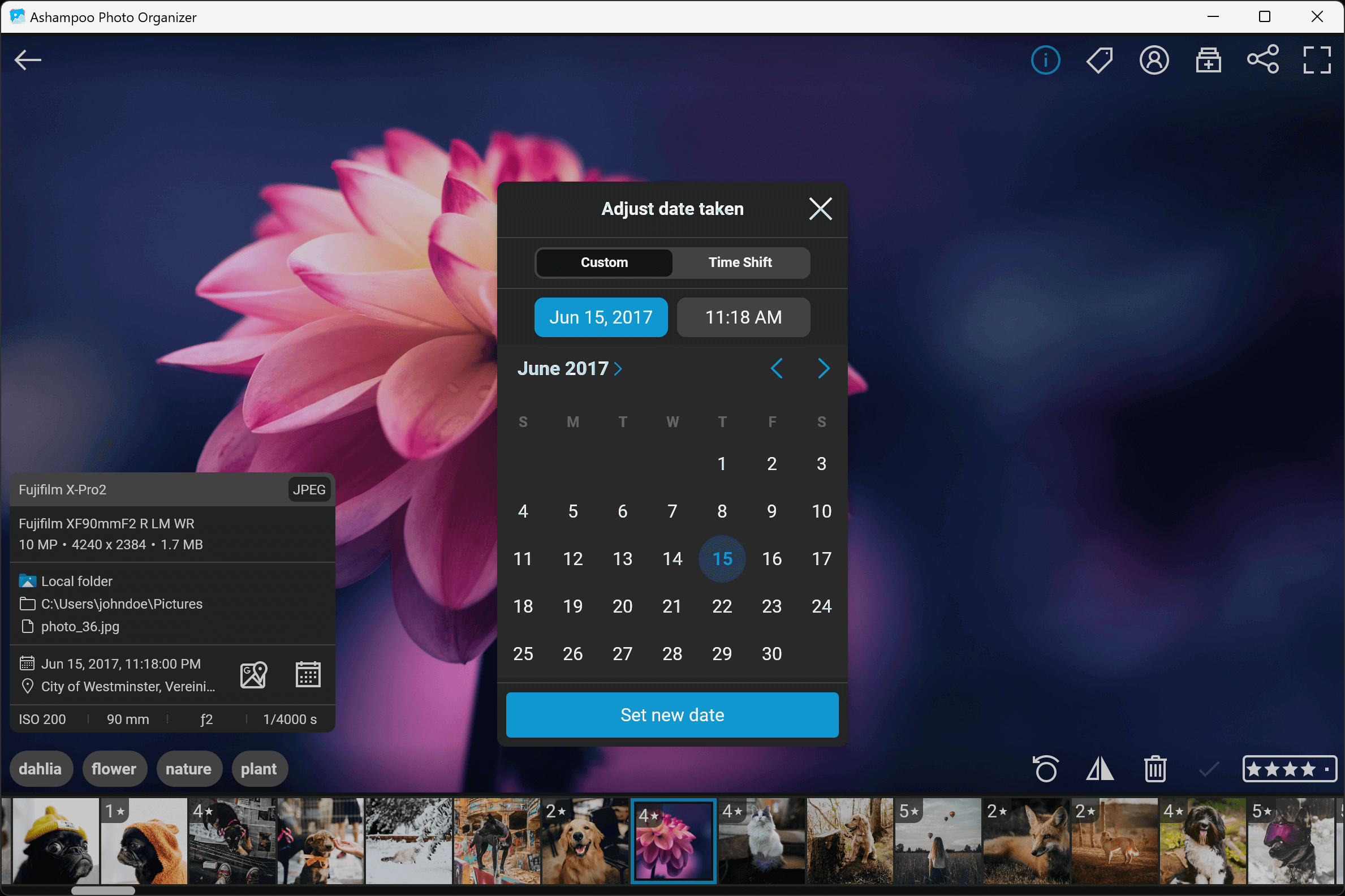 View and change metadata
