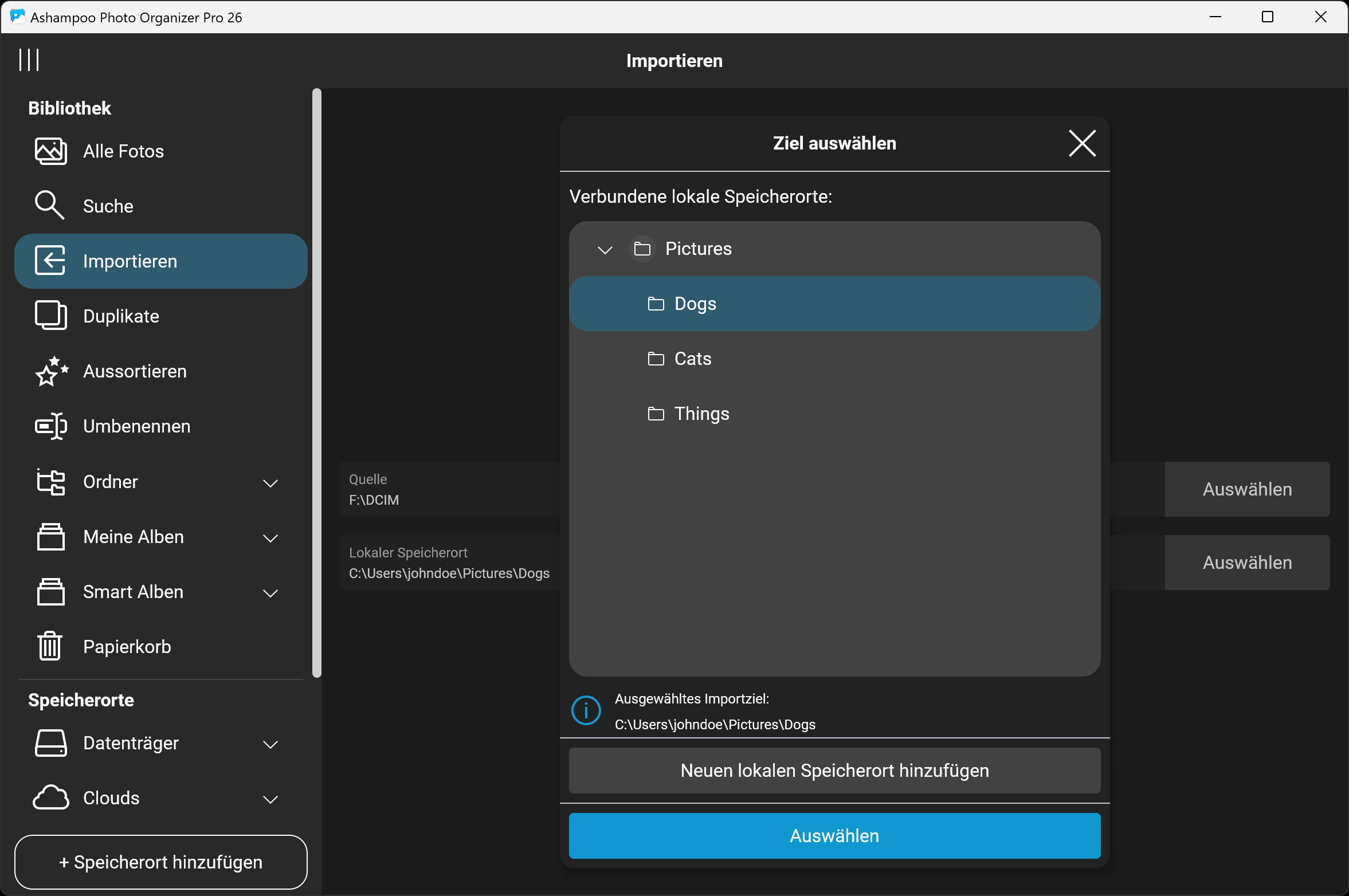 Ashampoo Photo Organizer Pro 26 - Importieren