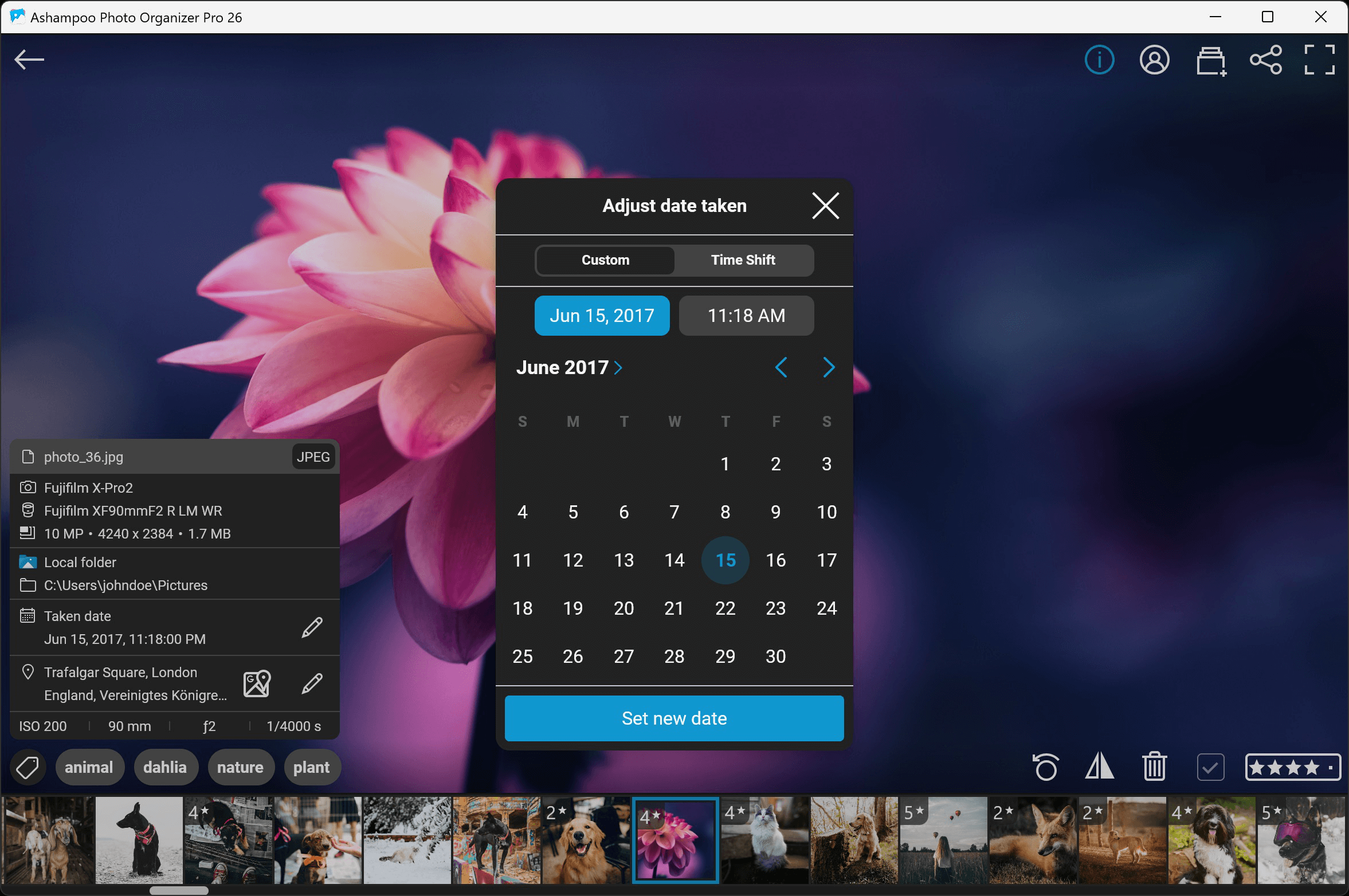 Ashampoo® Photo Organizer Pro 26 - Date
