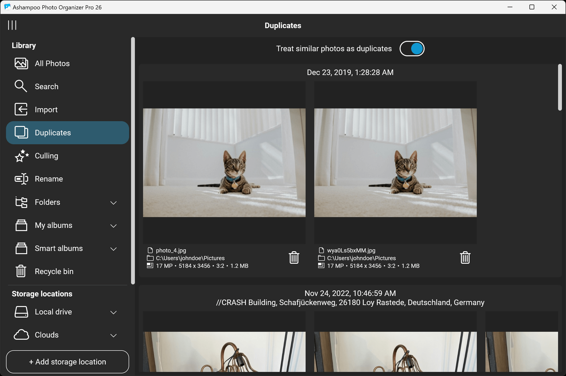 Ashampoo® Photo Organizer Pro 26 - Duplicates