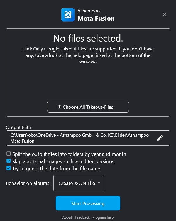 Ashampoo® Meta Fusion - Home-variation