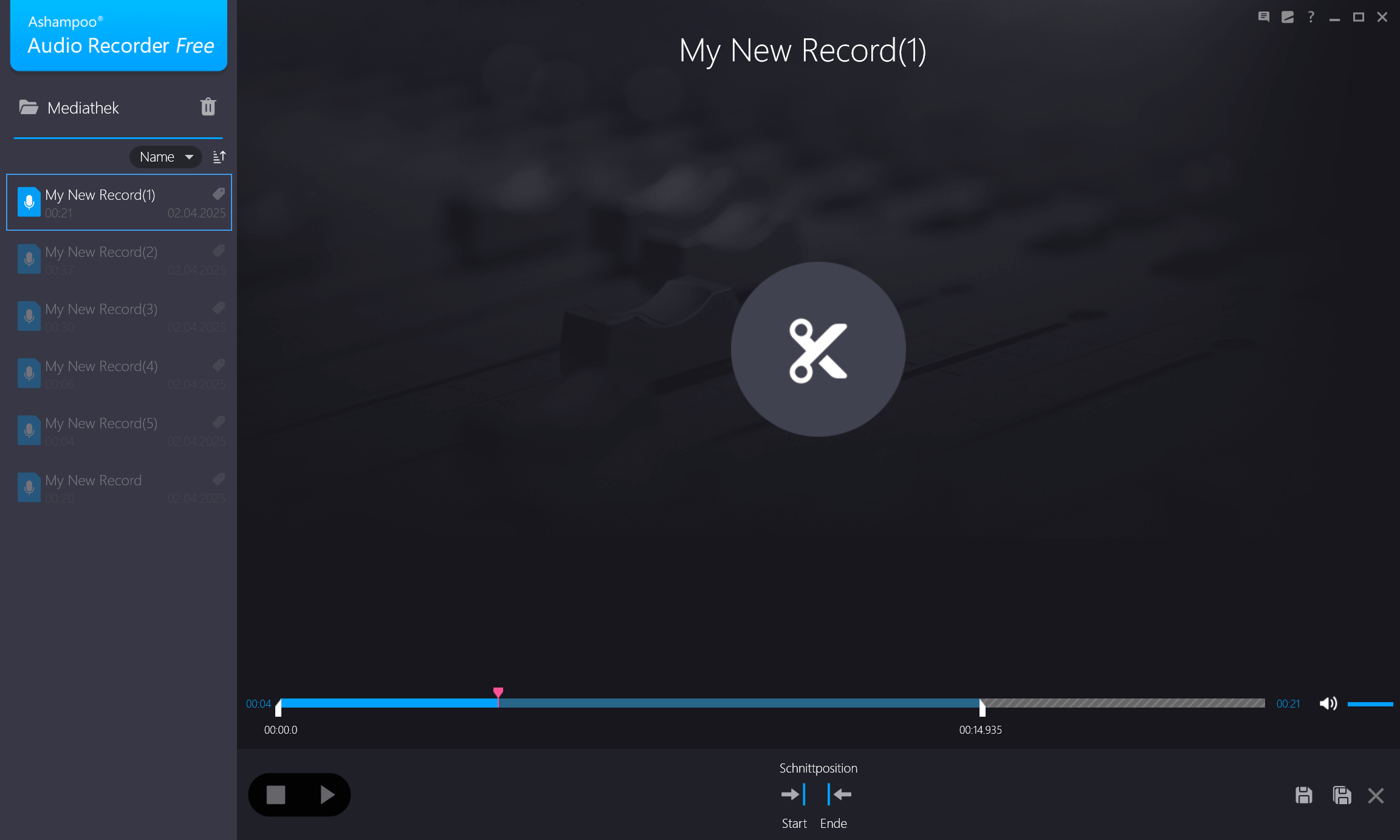 Ashampoo® Audio Recorder Free