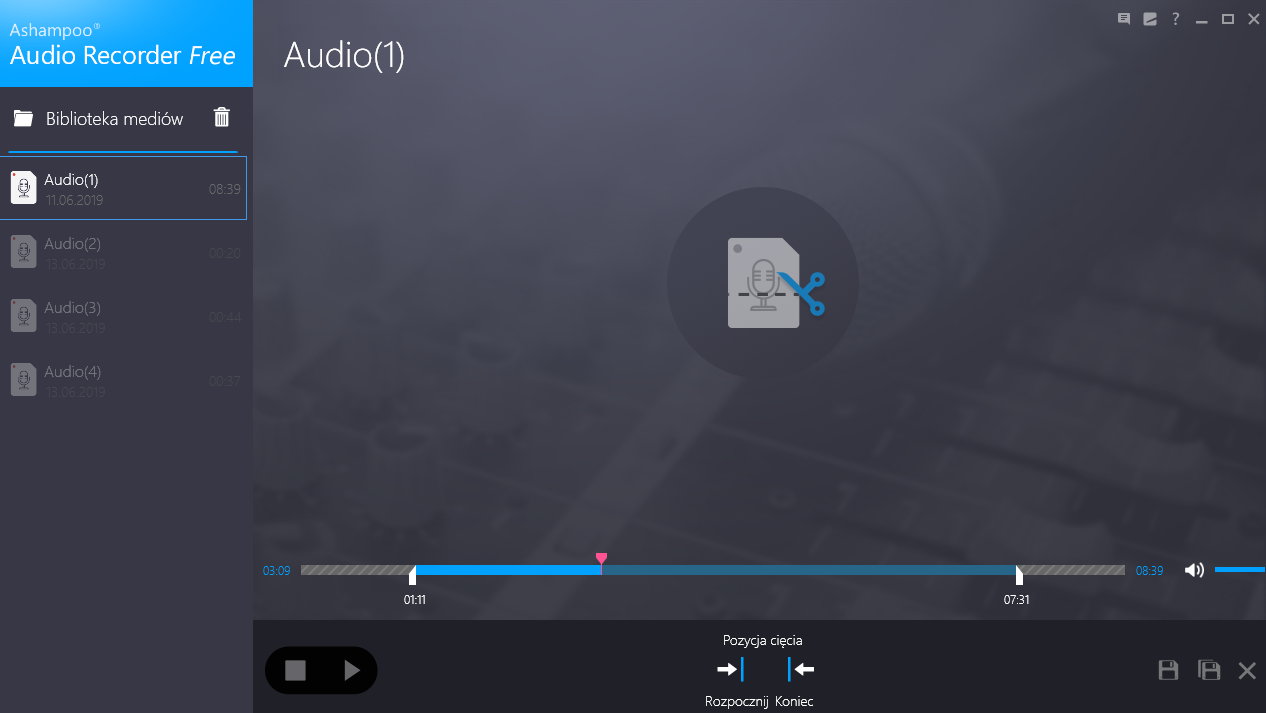 Audio Recorder Free - cut