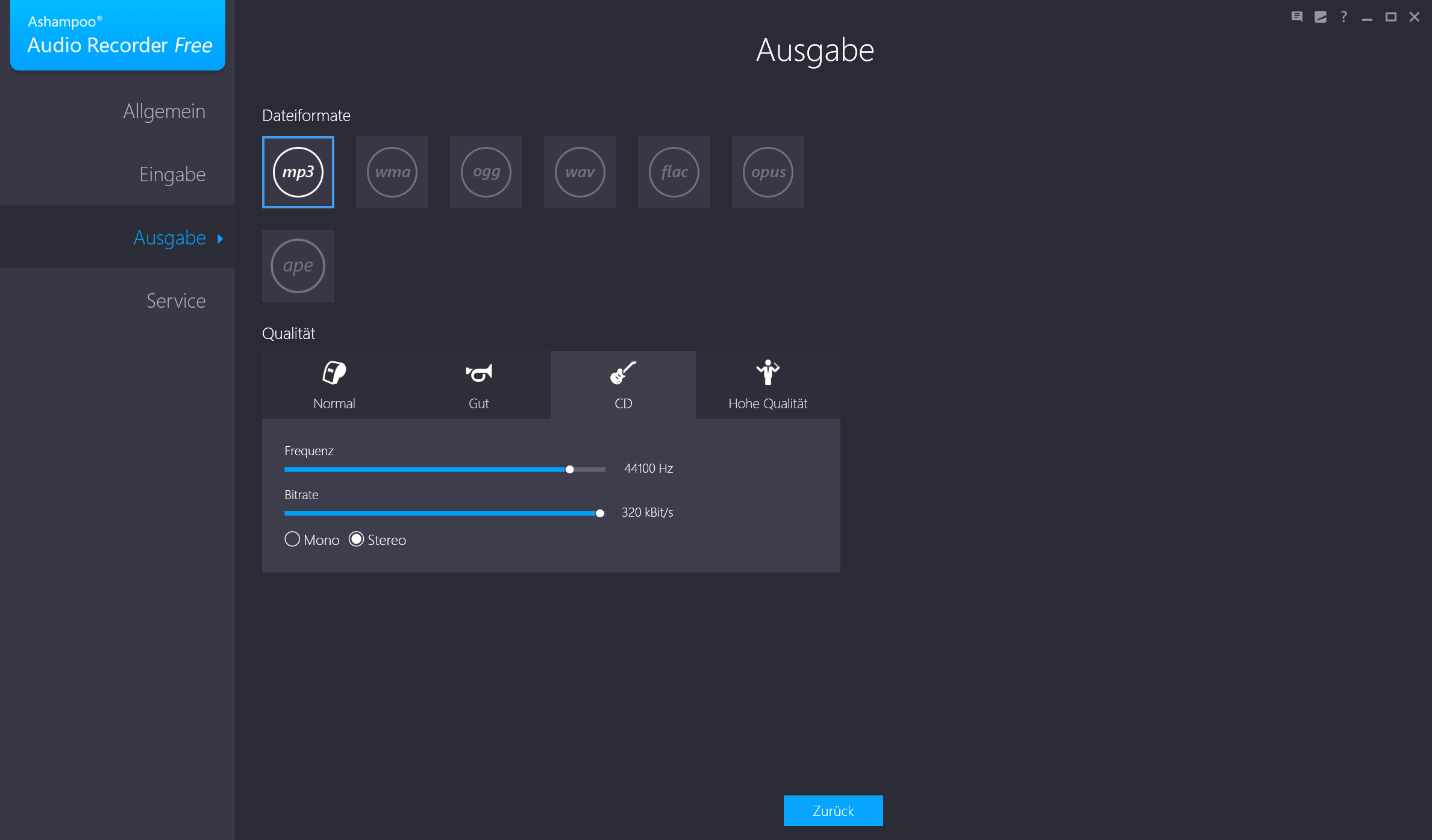Ashampoo® Audio Recorder Free