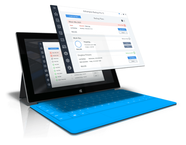 Plany Backup Pro 15