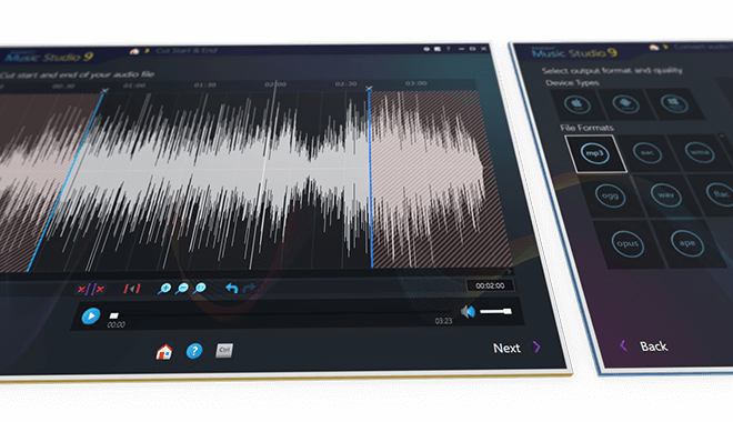 music studio edit format