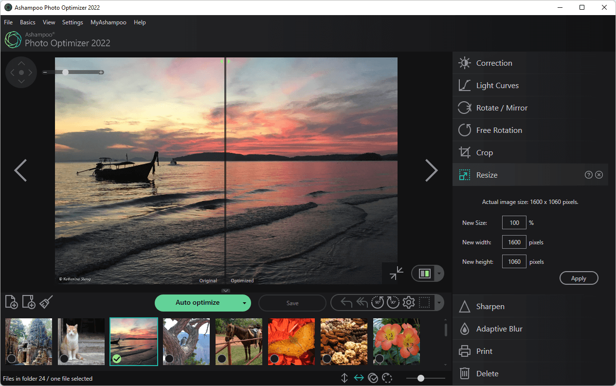  Ashampoo® Photo Optimizer 2022 - Resizing