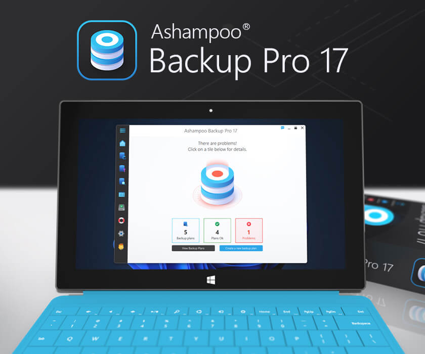 Ashampoo Backup Pro 17 - Dashboard
