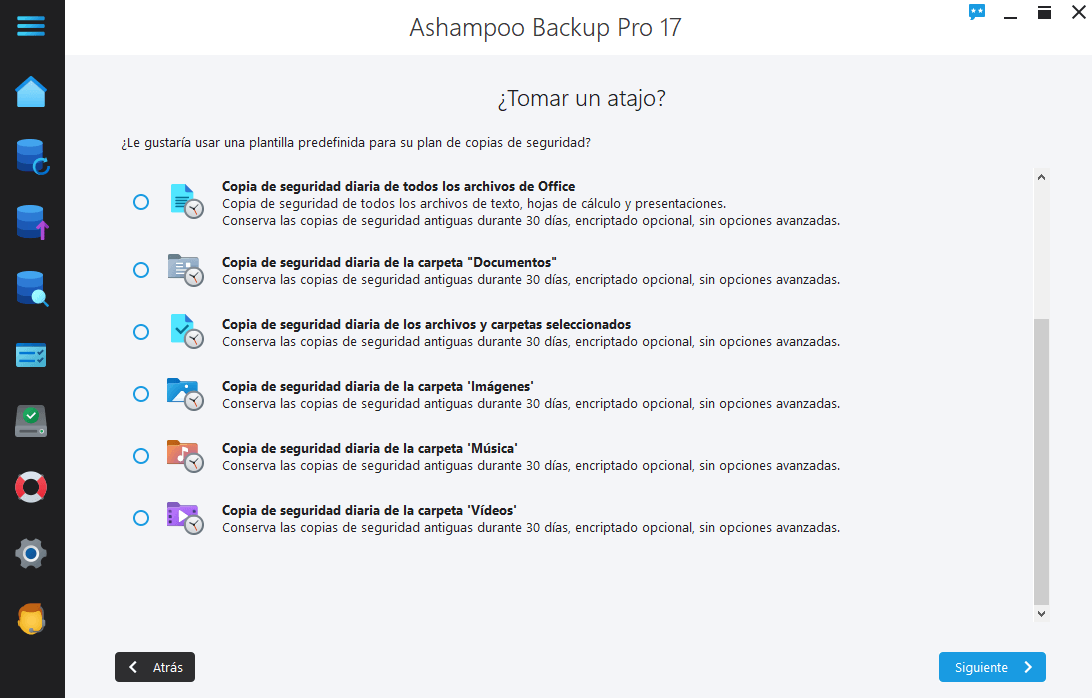 Ashampoo Backup Pro 17 - Shortcut