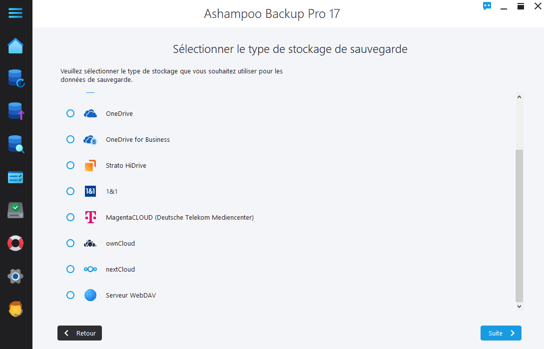 Ashampoo Backup Pro 17 - Memory type 2 