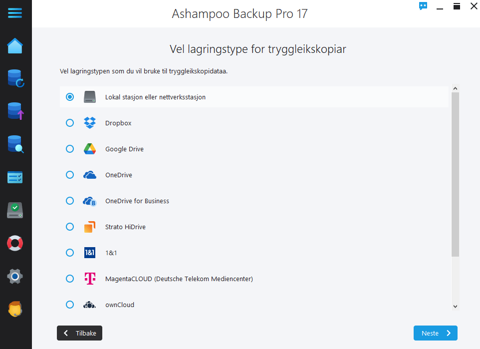 Ashampoo Backup Pro 17 - Memory type 1 
