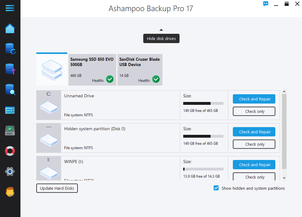 Ashampoo Backup Pro 17.07 instaling